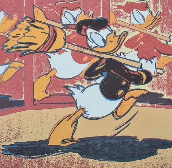 Image 1 of D'après Andy Warhol, Donald Duck, années 1980, lithographie