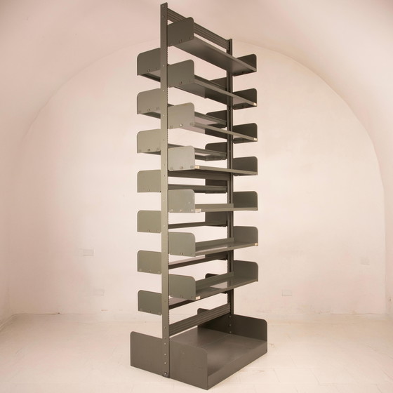 Lips Vago Mid Century Congresso Sistema di Scaffalature Metalliche 1960 – Librerie, polished steel (photo 18 of 26)