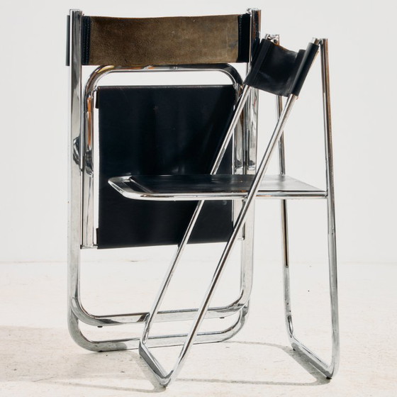 MK11936 Tamara klapstoel van Arrben Italië – Arrben Italy, Klapstoelen, Leather, Metal (photo 2 of 18)
