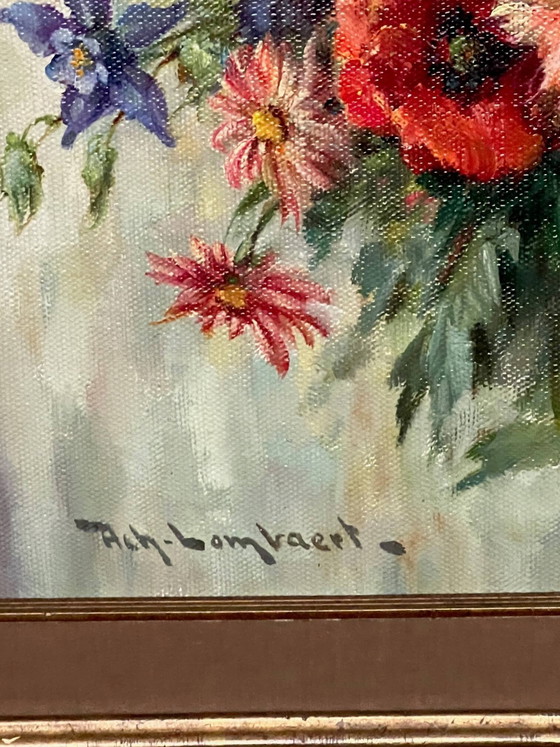 A. Lombaert. Painting "Bouquet". – Paintings & Drawings, Canvas (photo 5 of 6)