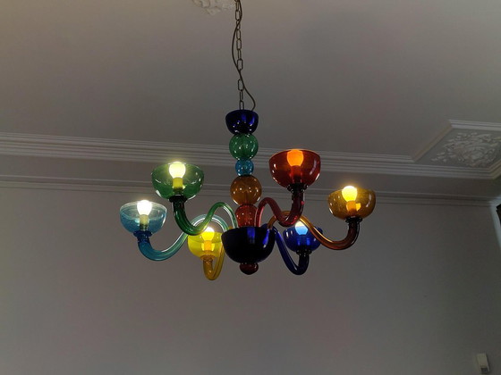 Murano lamp, multicolor – Chandeliers, Glass (photo 5 of 7)