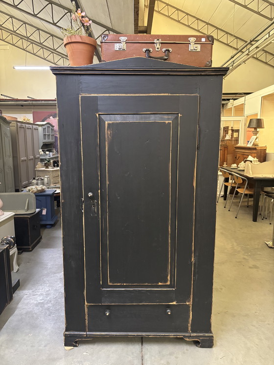 Image 1 of Brocante eendeurskast / garderobekast / kledingkast 