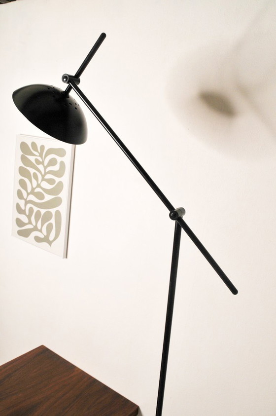 Image 1 of Minimalistische nordic zwarte design verstelbare vloerlamp 