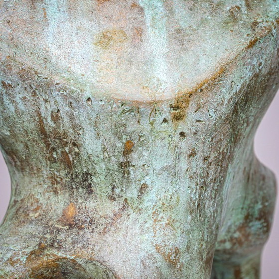 Image 1 of Gepatineerde biomorfe bronzen sculptuur van Jacob Hordijk, jaren 1990