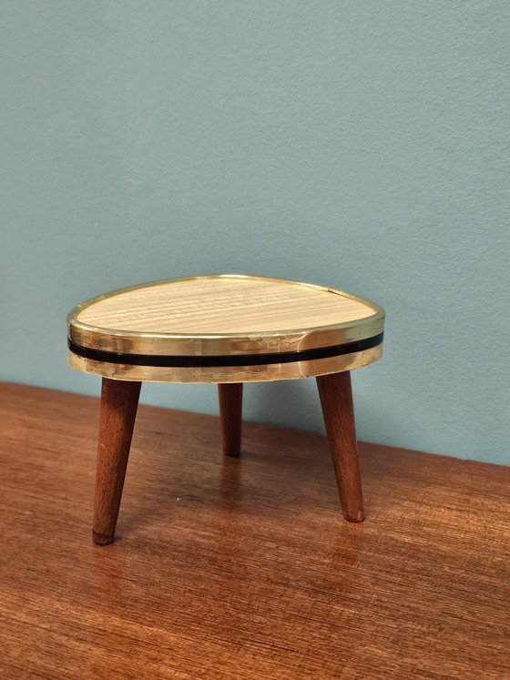 Image 1 of Mini Vintage Plant Table Small Table Side Table Cactus Windowsill