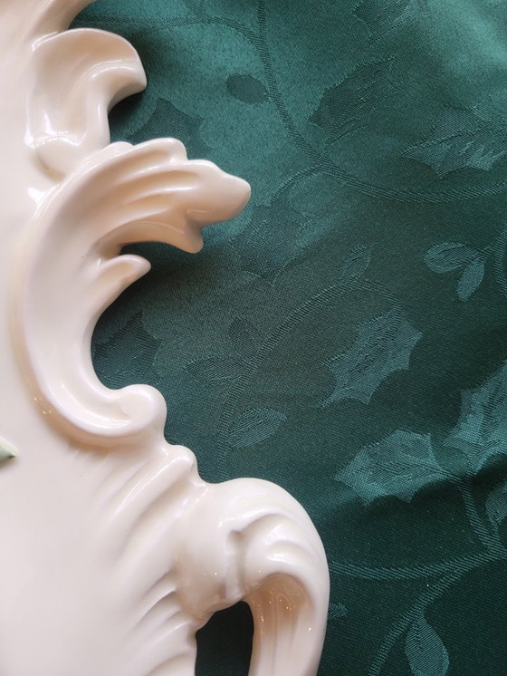 Image 1 of Specchio in ceramica La Farnesiana Parma, Italia, 1950