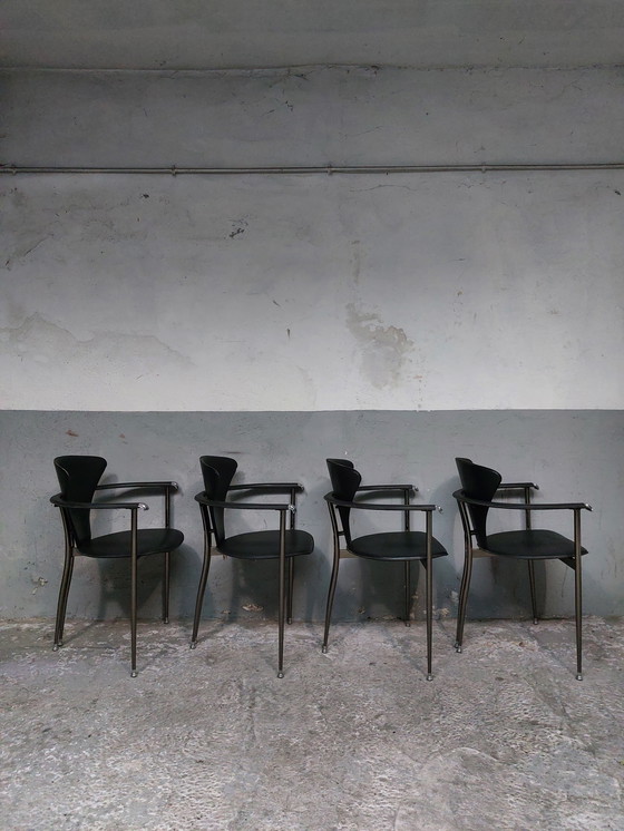 Image 1 of  4 x arrben dining chairs