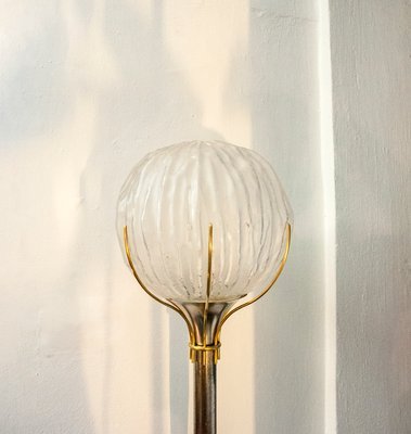 Image 1 of Lampadaire en laiton et verre par Angelo Brotto pour Esperia, 1960s