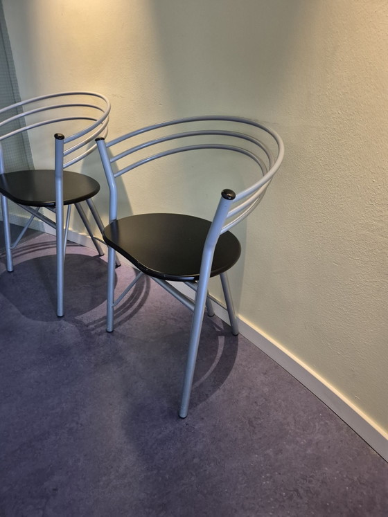 5x Tia 1985 chairs by Gianni Pareschi – Ciatti, Dining chairs, Metal, Wood (photo 4 of 5)