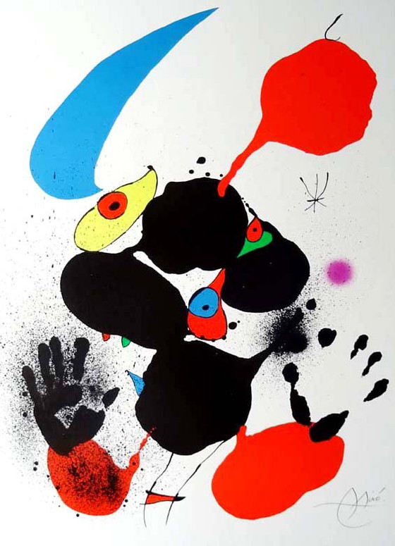 Image 1 of Joan Miro -Congreso Nacional De Curcia 1980 -Offsetlitho