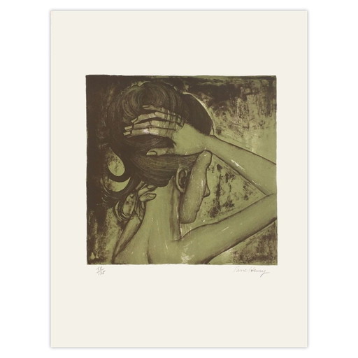 Pierre Henry Lithographie Signée Le Chignon 1965 – lithos zeefdrukken, Paper (photo 2 of 5)