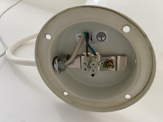 Image 1 of Applique murale IKEA Spage Age blanche - globe - Vintage