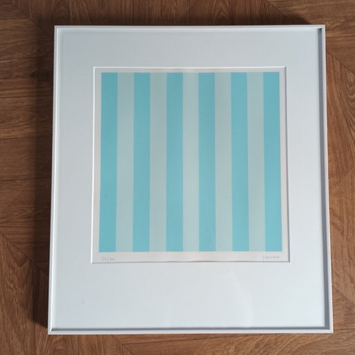 Serigrafía abstracta y geométrica de Fred Furda