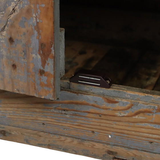 Image 1 of Characterful Old Blue Workbench Sideboard