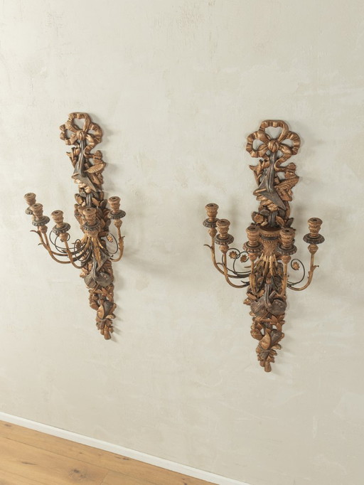 2x Baroque Wall Candle Holder