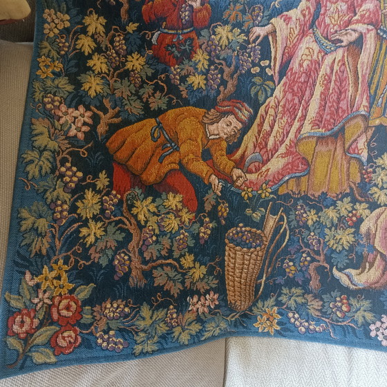 Image 1 of Esclusivo set di arazzi in 7 pezzi "Le Chant de la Vigne" – Marc Waymel (1988) – 66% lana