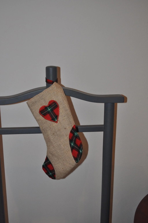 Weihnachtsstrumpf, Roter Strumpf, Gelber Strumpf, Vintage-Strumpf, Familien-Weihnachtsstrümpfe