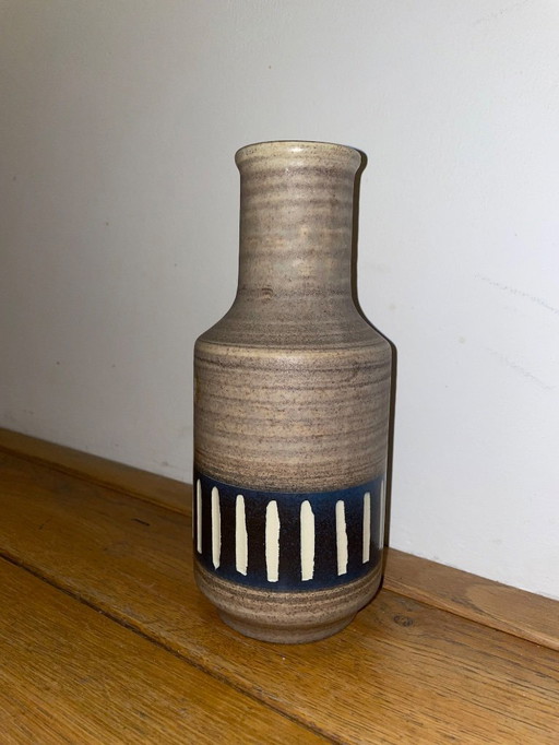 Vase ILKRA 1008/20 à rayures marron/bleu/blanc 20 x 9 cm