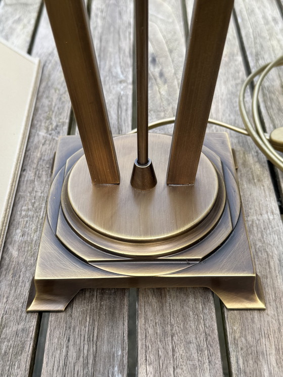 Image 1 of 🔷 UNICUM | Il Paralume Marina Bronze Table Lamp | Italian Design | Murano Glass | 1987-1995