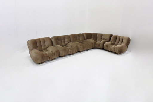 Vintage Italian modular sofa Rossi di Albizzate 1970s