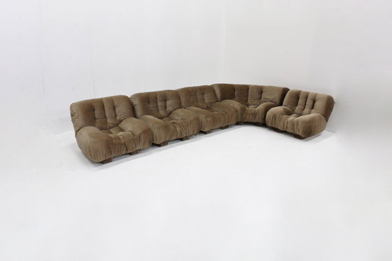 Image 1 of Vintage Italian modular sofa Rossi di Albizzate 1970s