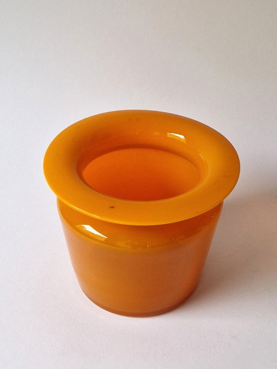 Kosta Boda - Vaso Arancione di Erik Höglund - Firmato - Anni '70 – Vasi, Glass (photo 2 of 6)
