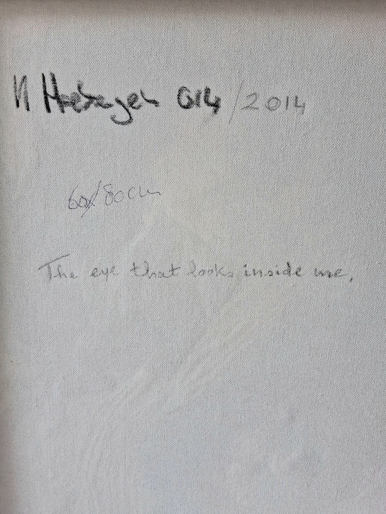 Image 1 of The eye that looks inside me,abstract,mixed techniek