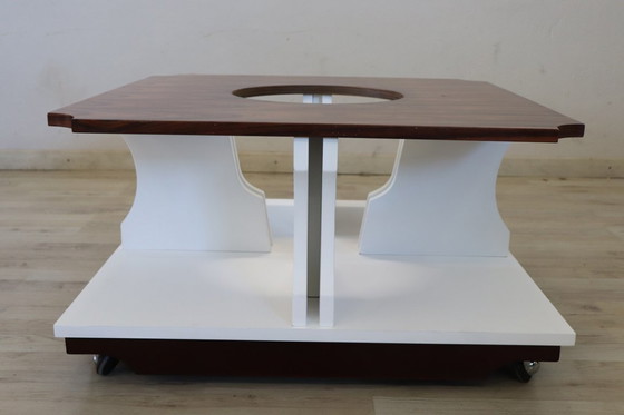 Image 1 of Zwei Farben Quadratischer Couchtisch, Italien 1970er