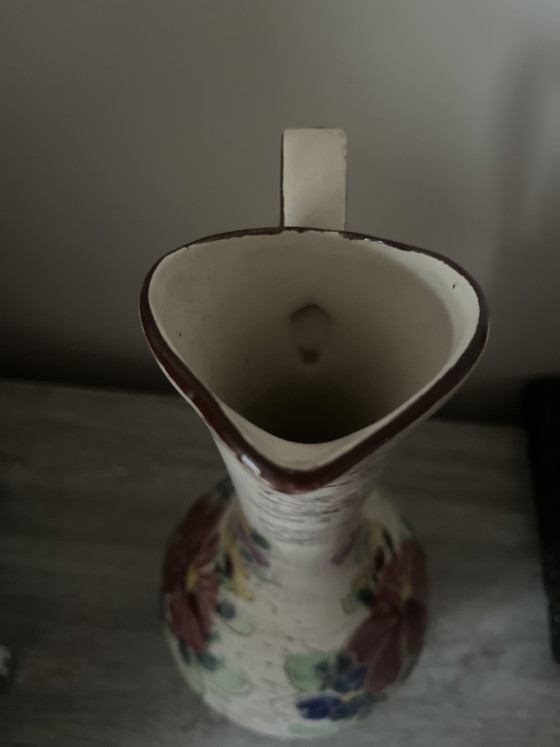 Large West German Vase/Shenk Pitcher – Bay Keramik 249-35 – Completely Intact – Ceramic (photo 3 of 5)