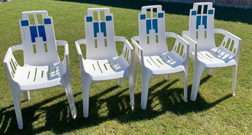Ensemble de chaises Pierre Paulin pour Henry Massonnet