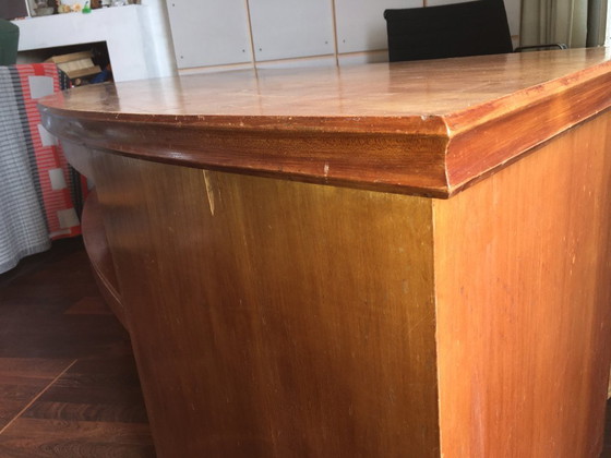 Image 1 of 1930s Pearwood Desk