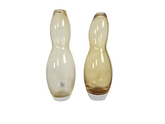 Glass Studio Hysteria - 2 Spiral Vases - Signed - France - 70s (photo 5 of 7)