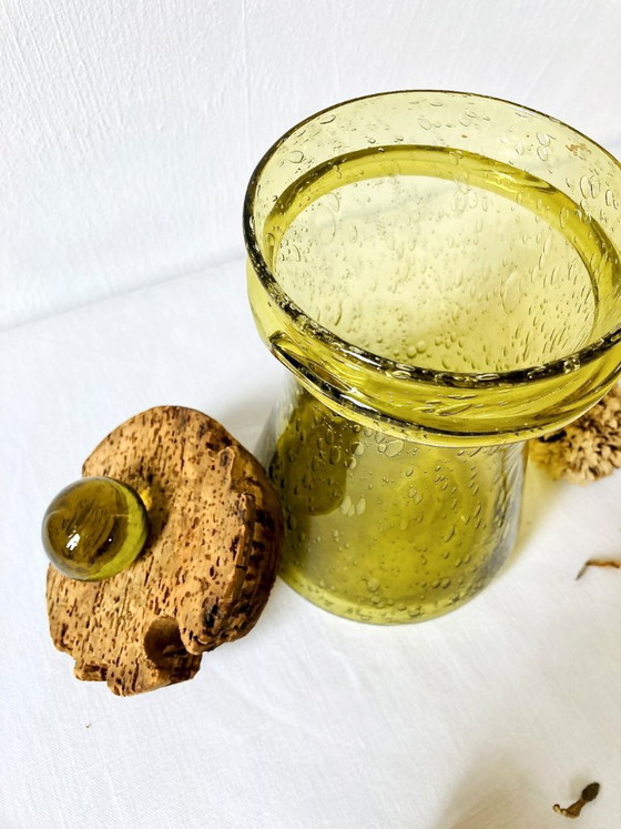 Barattolo in vetro soffiato a bolle con tappo, Verrerie de Biot – Accessori da cucina (photo 9 of 14)