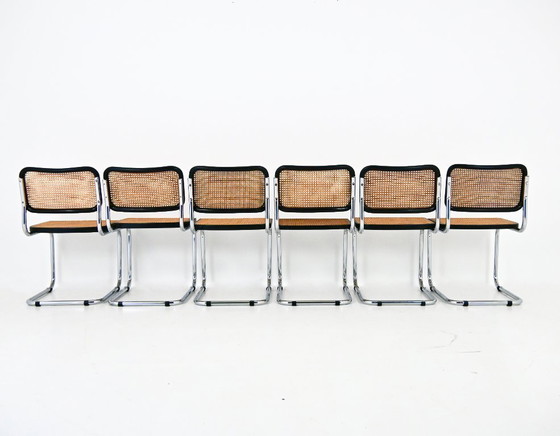 Image 1 of Sedie da pranzo stile B32 di Marcel Breuer, set da 6