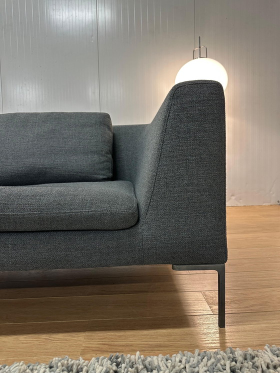 Image 1 of Divano a 3 posti Charles B&amp;B Italia ricondizionato grigio