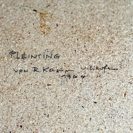 Image 1 of Vintage Gemälde - Rupert Kamm - Vilshofen - Pleinting - 1964 - Bayern - Westdeutschland - Öl - Unikat - Mid Century - Signiert