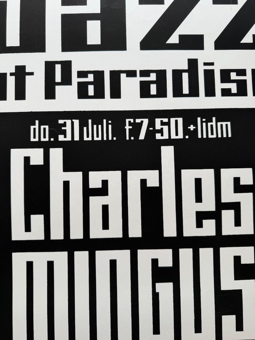 Jazz im Paradiso – Juli 1975, Charles Mingus – Vintage-Druck, gedruckt in den Niederlanden