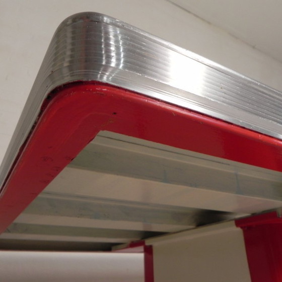 Ahrend Oda dining table, desk, with aluminum edge, 1950s – Plastic, Metal (photo 12 of 29)