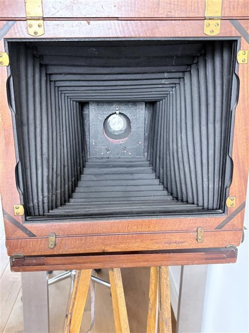 Antieke Marion & Co “Perfection” Camera met Emil Busch Lens (ca. 1890)