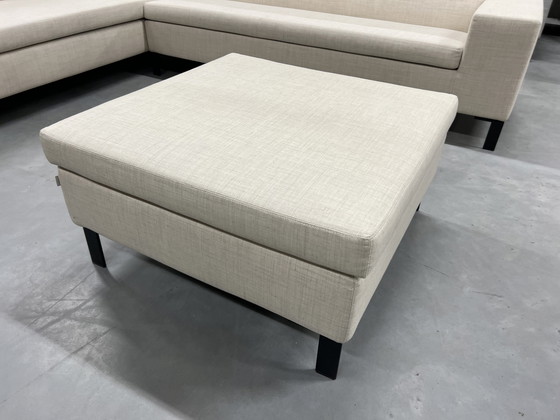 Image 1 of Divano angolare Gelderland 7610 con sgabello in tessuto Clara