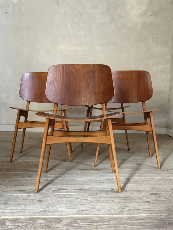 Sedie vintage danesi in teak di Borge Mogensen. – Sedie da pranzo, Scandinavian (photo 9 of 16)