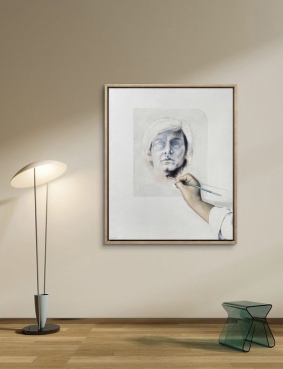 Image 1 of Nicolas Binsfeld - Magnificent portrait of Andy Warhol from 1982 