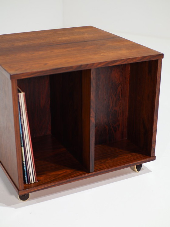 Vitré Cube Cabinet LPs Bücher Palisander Dänisch 1960er Jahre – Bücherregale, Wood (photo 9 of 12)