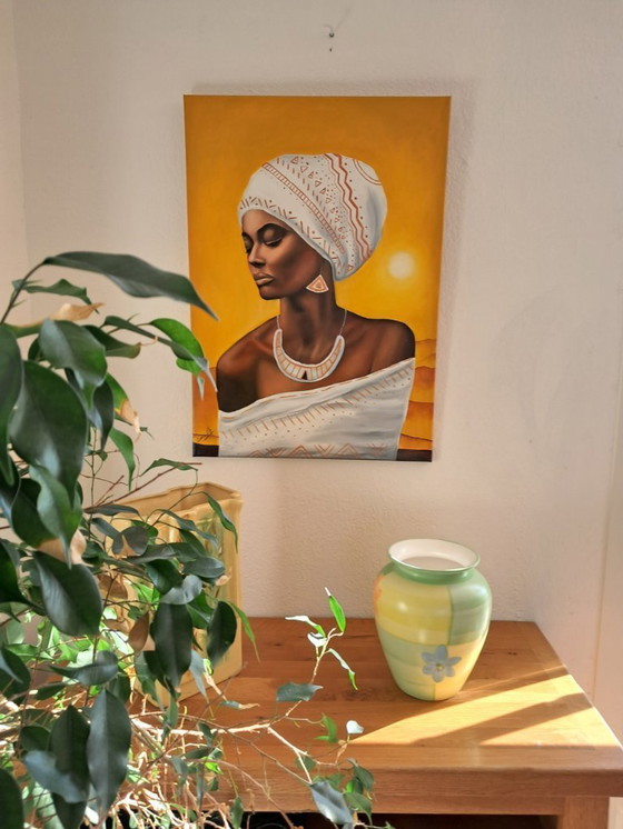 Image 1 of Enrica CIFFO - Africa Queen 2 - Schilderij van de kunstenaar