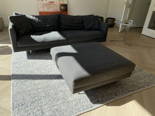 Montis Axel 3.5-Seater and Ottoman in Hallingdal 173