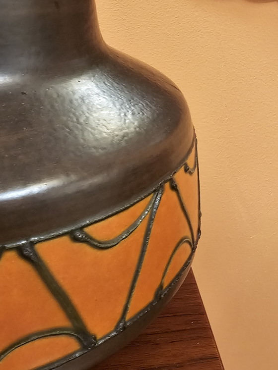 Vintage West Germany Bay Ceramic Vase 275-25 (photo 8 of 9)