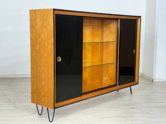 Image 1 of Mid-Century Highboard / Sideboard / Cabinet / Living Room Cabinet / China Cabinet Vintage