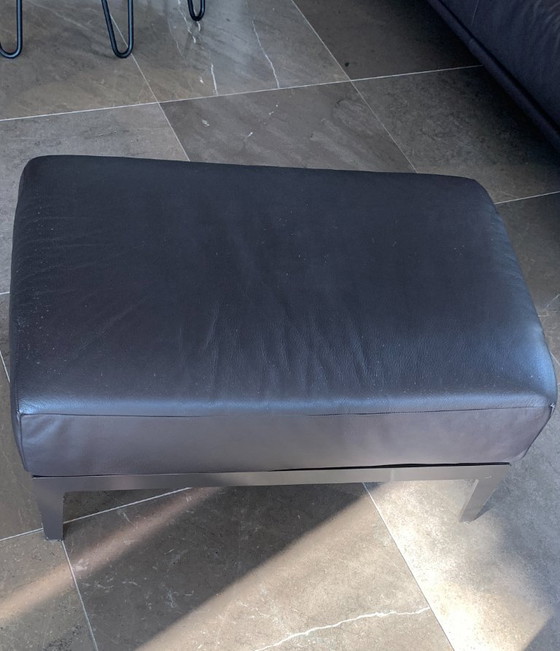 Durlet brand Seating area, 3-seater, 2-seater and ottoman – Leather, Metal (photo 9 of 10)