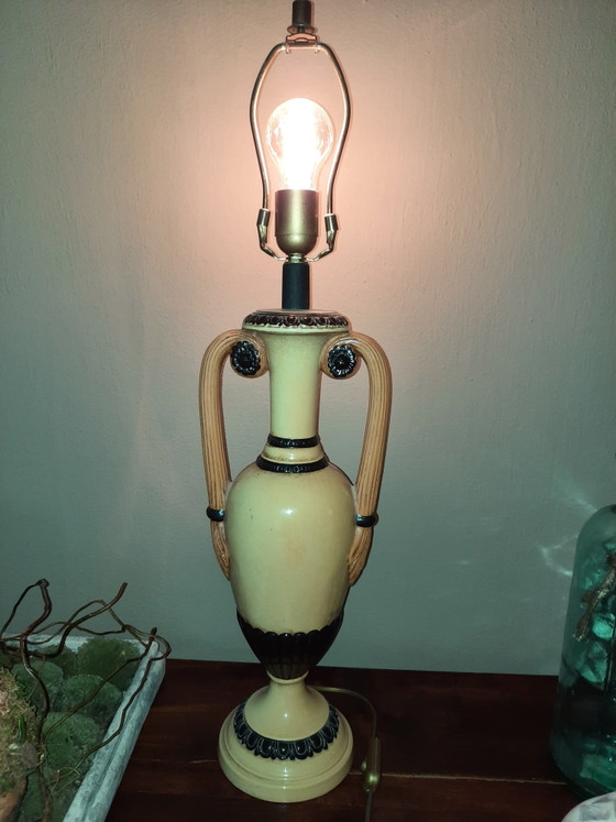 Beautiful large Kullmann earthenware light-sealed table lamp – Ceramic (photo 5 of 9)
