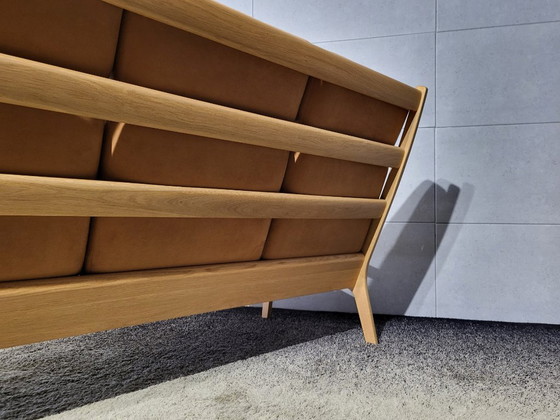 Diseño Danés Ole Wanscher 'Senator' Sofás (Couches) 3+2 plazas + otomana | Poul Jeppesen – Wood (photo 12 of 16)